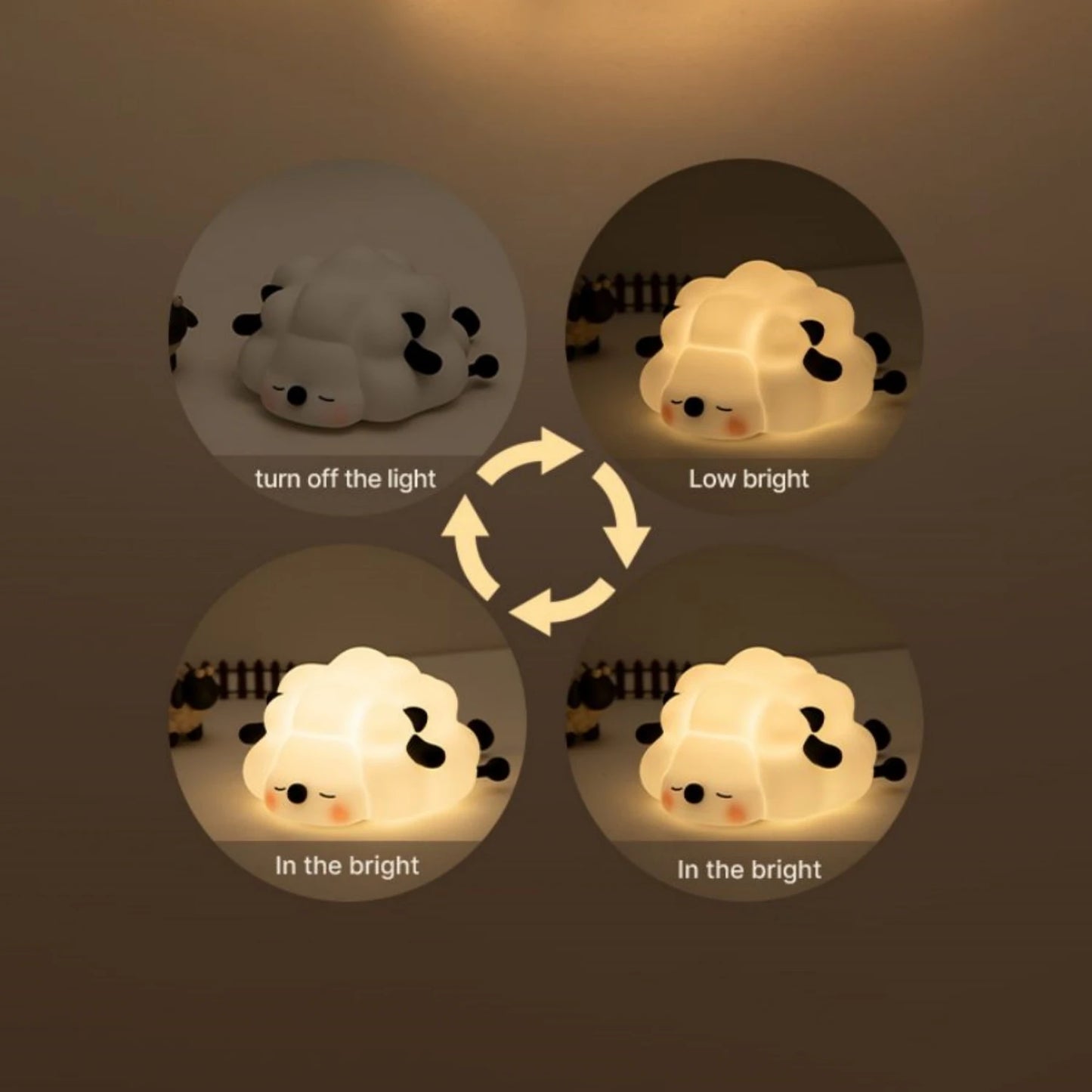 Luz Noturna Decorativa: Ovelhas e Coelhos para Quartos Infantis