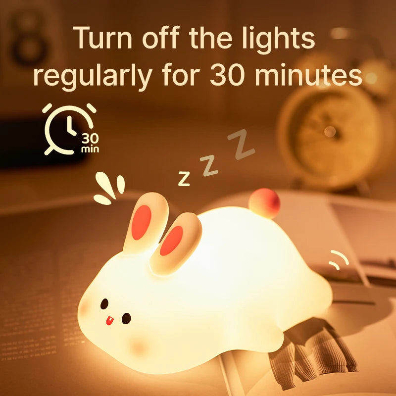 Luz Noturna Decorativa: Ovelhas e Coelhos para Quartos Infantis